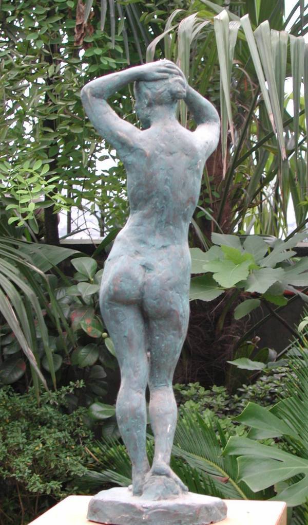 Bronze resin Chinese Woman Standing