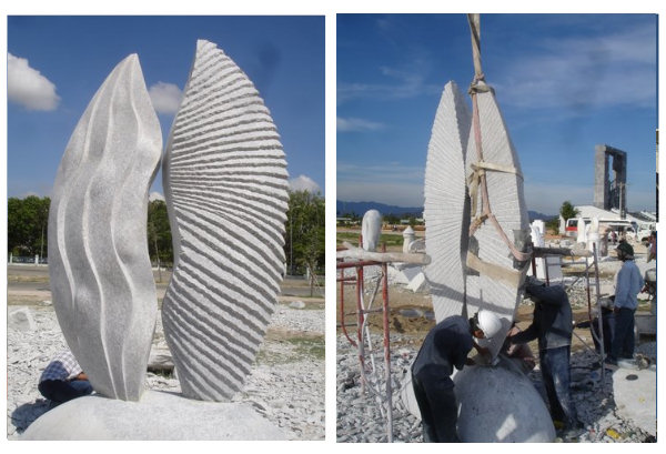 Click here for more views of this monumental sculpture in marble